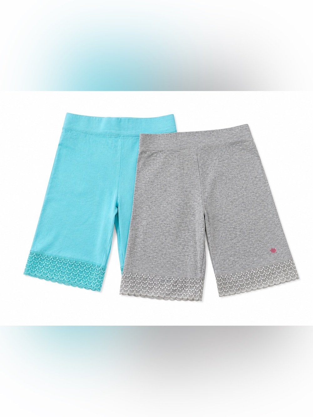 Lucky & Me Bike Shorts Bundle 
 - Gray and Teal